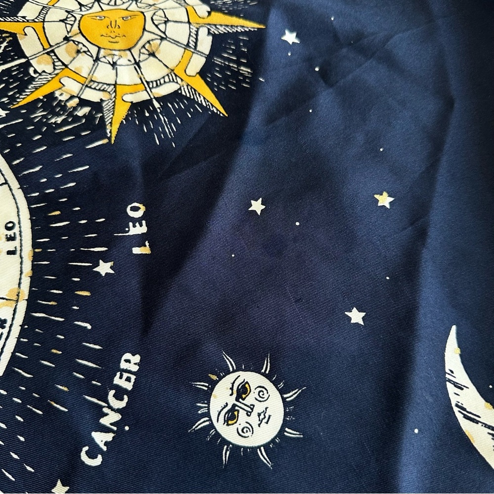 Chico's Blue and White Bib with Celestial Design - Picture 6 of 7